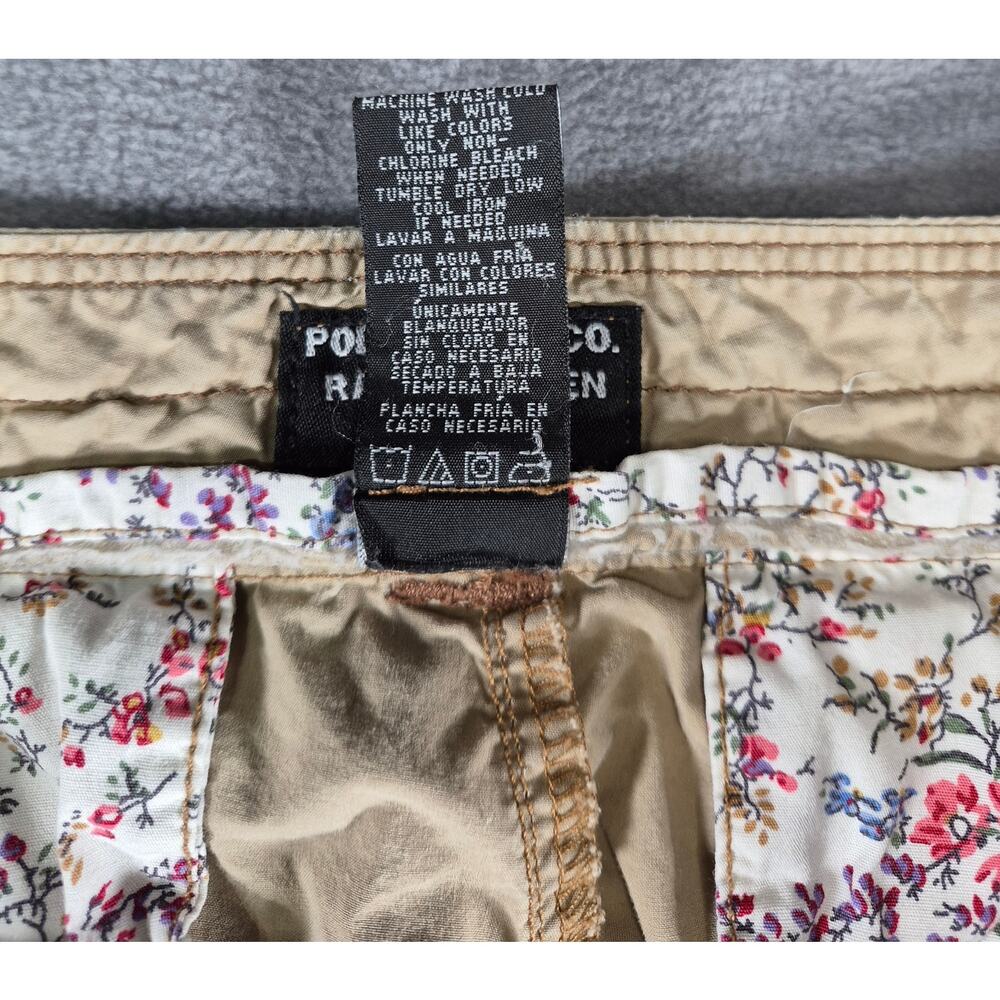 Polo Jeans Co. Ralph Lauren Womens Khaki Cargo Shorts Size 6 Utility - Picture 9 of 11